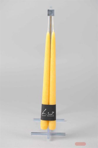 Bild von Rustic Tauchkerze, 30cm x 22mm - Paar, ocker