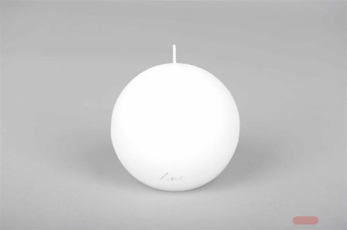 Bild von Rustic Kugelkerze, Ø150mm, weiss*