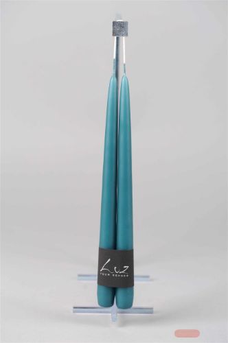 Bild von Tauchkerze, 30cm x 22mm - 1 Paar, petrol blau*