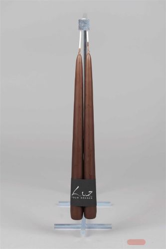 Bild von Tauchkerze, 30cm x 22mm - 1 Paar, mocca*