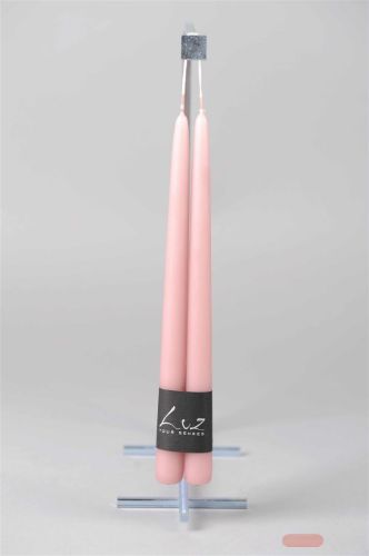 Bild von Tauchkerze, 30cm x 22mm - 1 Paar, taupe rosa