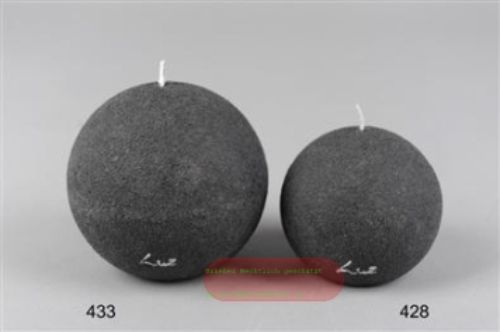 Bild von Velvet Kugelkerze, Ø100mm, beluga