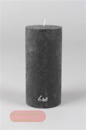 Bild von Velvet Zylinderkerze, 15cm x Ø70m, beluga