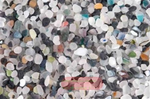 Bild von Glassteinchen, 800gr multi, schwarz/tranparent