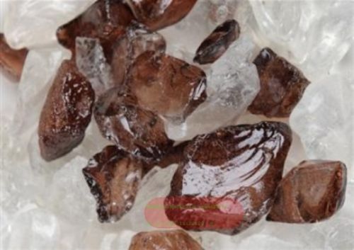 Bild von Glass Nugget, 500gr - 6x 6x 12.5cm, d'braun