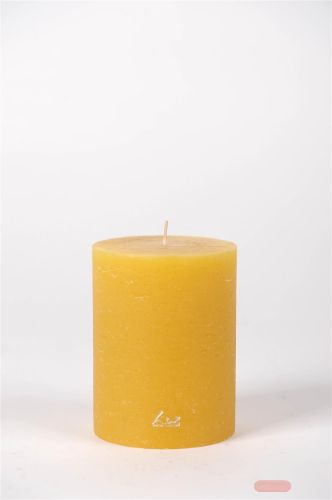 Bild von Rustic Zylinderkerze, 13cm x Ø100mm, ocker