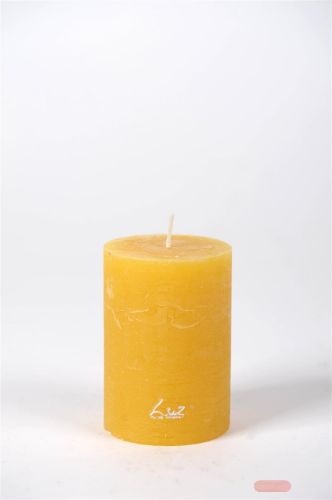 Bild von Rustic Zylinderkerze, 10cm x Ø70mm, ocker
