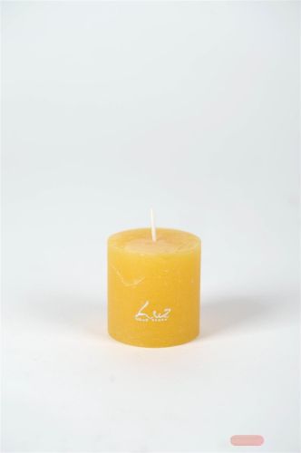 Bild von Rustic Zylinderkerze,   5cm x Ø50mm, ocker