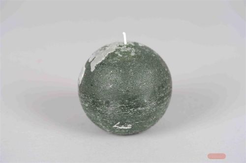 Bild von Rustic Kugelkerze, Ø100mm, eiben