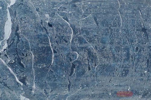 Bild von Rustic Kugelkerze, Ø100mm, petrol blau*