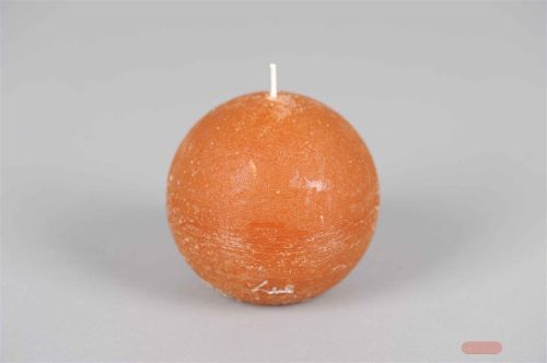 Bild von Rustic Kugelkerze, Ø100mm, amber