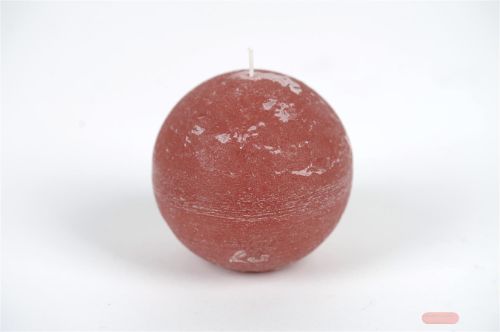 Bild von Rustic Kugelkerze, Ø100mm, braun