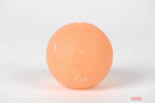 Bild von Rustic Kugelkerze, Ø100mm, aprikose