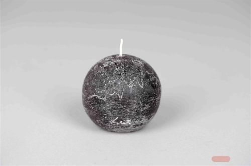 Bild von Rustic Kugelkerze, Ø 80mm, beluga