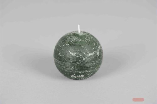 Bild von Rustic Kugelkerze, Ø 80mm, eiben