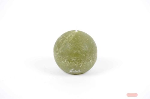 Bild von Rustic Kugelkerze, Ø 80mm, scottish grün