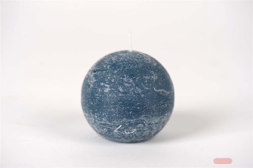 Bild von Rustic Kugelkerze, Ø 80mm, petrol blau*