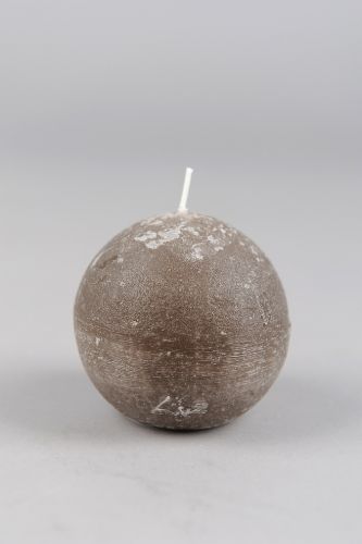 Bild von Rustic Kugelkerze, Ø 80mm, taupe*
