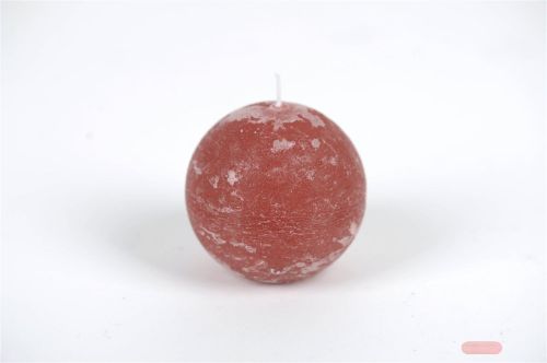 Bild von Rustic Kugelkerze, Ø 80mm, braun