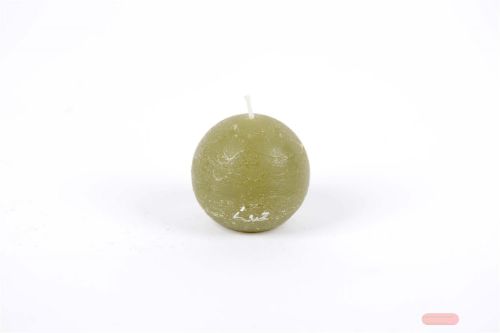 Bild von Rustic Kugelkerze, Ø 60mm, scottish grün