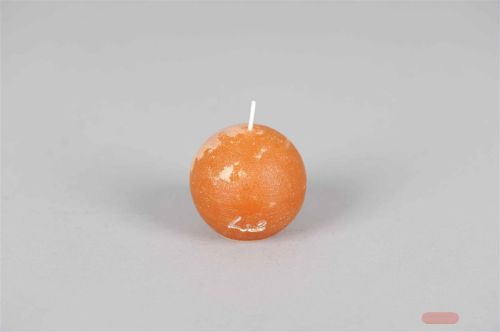 Bild von Rustic Kugelkerze, Ø 60mm, amber