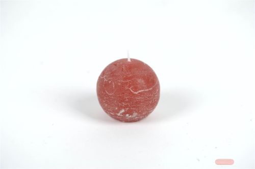 Bild von Rustic Kugelkerze, Ø 60mm, braun