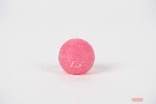 Bild von Rustic Kugelkerze, Ø 60mm, fuchsia