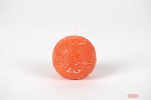 Bild von Rustic Kugelkerze, Ø 60mm, orange