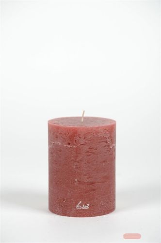 Bild von Rustic Zylinderkerze, 13cm x Ø100mm, braun