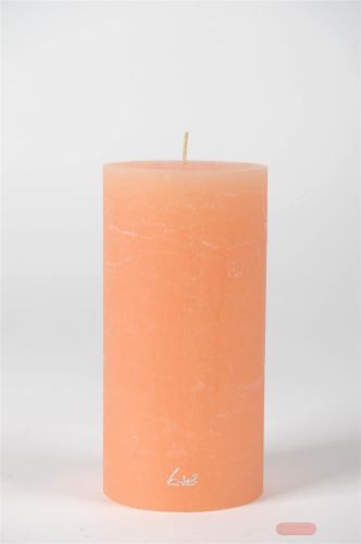 Bild von Rustic Zylinderkerze, 20cm x Ø100mm, aprikose