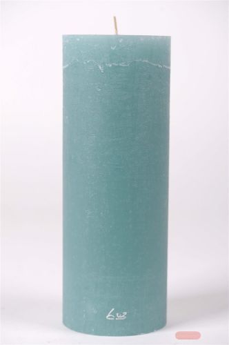 Bild von Rustic Zylinderkerze, 27cm x Ø100mm, lagune*