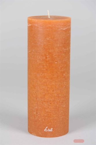 Bild von Rustic Zylinderkerze, 27cm x Ø100mm, amber