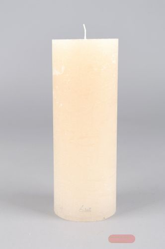 Bild von Rustic Zylinderkerze, 27cm x Ø100mm, asper weiss