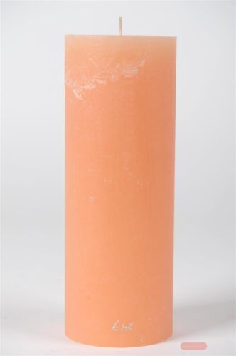 Bild von Rustic Zylinderkerze, 27cm x Ø100mm, aprikose