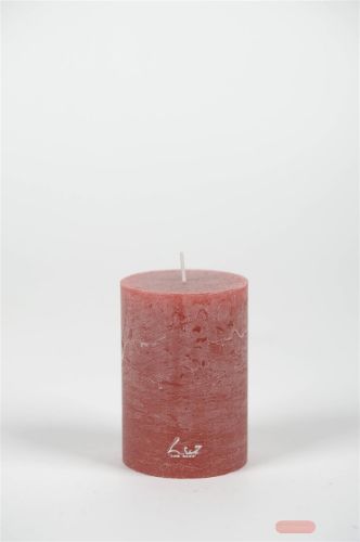 Bild von Rustic Zylinderkerze, 10cm x Ø70mm, braun