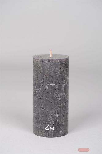 Bild von Rustic Zylinderkerze, 15cm x Ø70mm, beluga