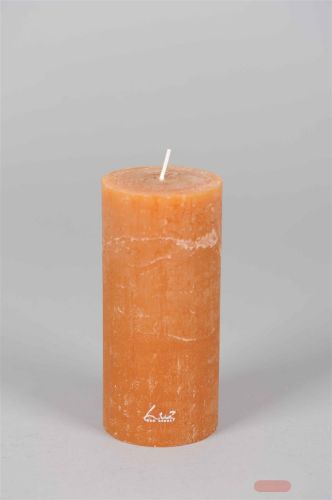 Bild von Rustic Zylinderkerze, 15cm x Ø70mm, amber