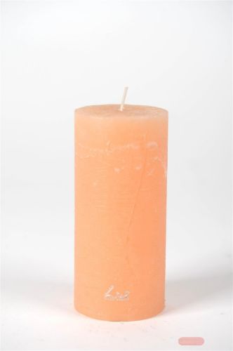Bild von Rustic Zylinderkerze, 15cm x Ø70mm, aprikose