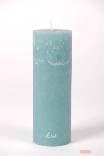 Bild von Rustic Zylinderkerze, 20cm x Ø70mm, lagune*