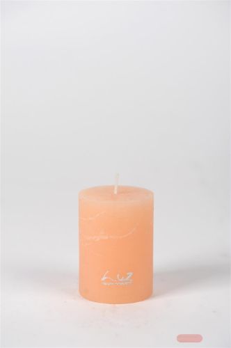 Bild von Rustic Zylinderkerze,   8cm x Ø60mm, aprikose