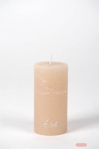 Bild von Rustic Zylinderkerze, 12cm x Ø60mm, mondstein
