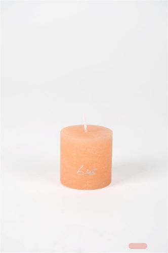 Bild von Rustic Zylinderkerze,   5cm x Ø50mm, aprikose
