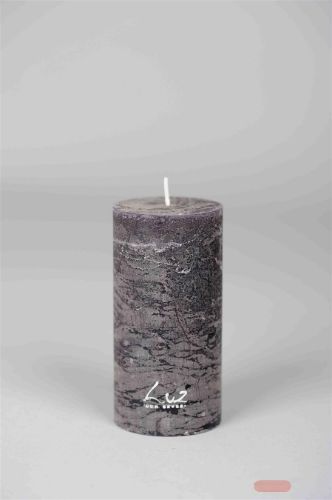 Bild von Rustic Zylinderkerze, 10cm x Ø50mm, beluga