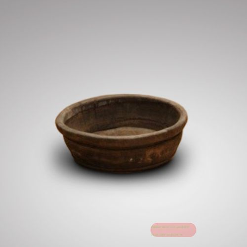 Bild von Schale, Holz, rund