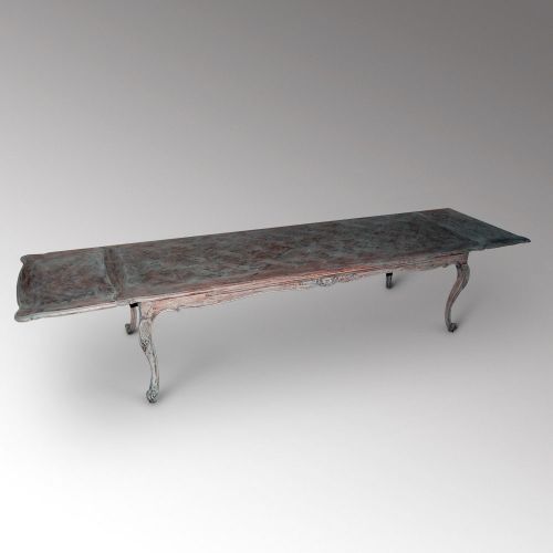 Bild von Tisch, Holz massiv 284/375 x 100 x 79cm, ausziehbar