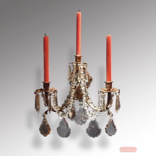 Bild von Wandlampe, mit 3 Kerzen