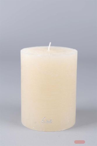 Bild von Rustic Zylinderkerze, 13cm x Ø100mm, asper weiss