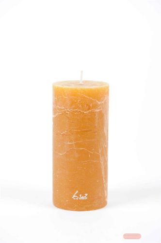 Bild von Rustic Zylinderkerze, 15cm x Ø70mm, bienenwachs