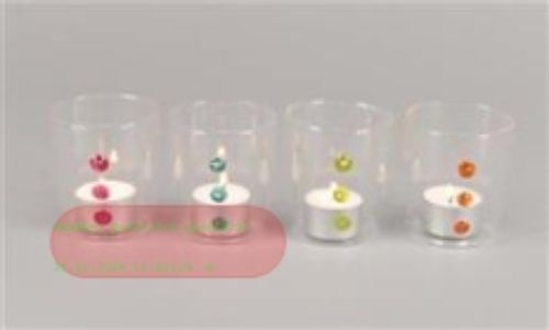 Bild von Windlicht, Tache de beauté - 7x 8cm, klar/ Col-Set
