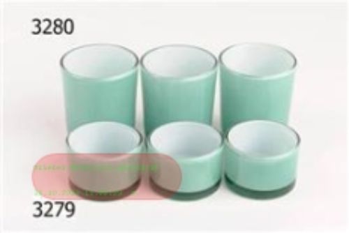 Bild von Votiv, Glas - 5.5x 6.5cm, türkis